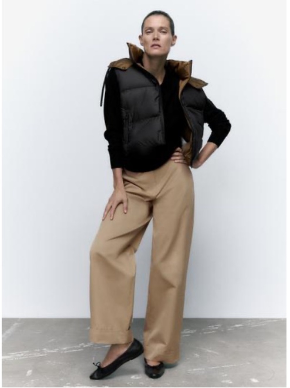 Zara Hooded Padded Vest XS